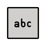 Input Latin Letters SVG Icon